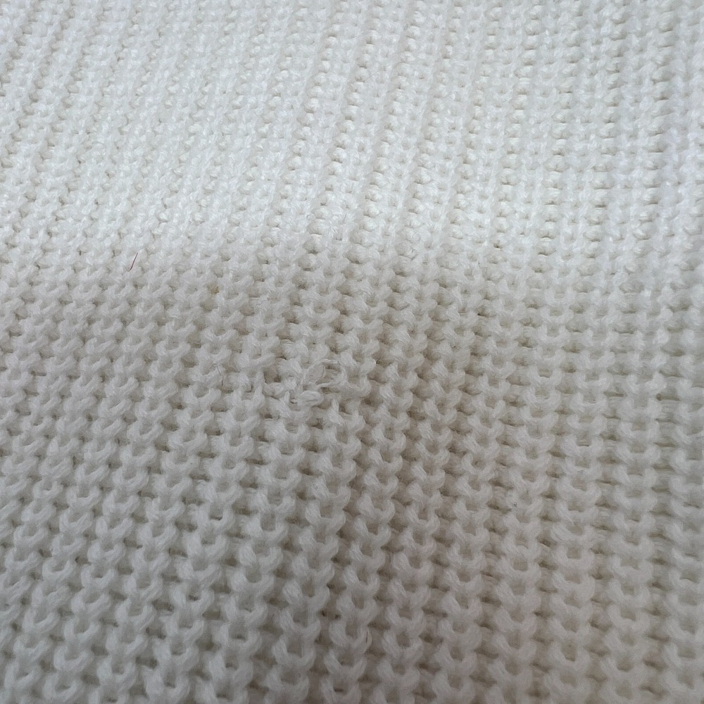 Fate Cream Knit Patchwork Bubble Sleeve Pullover Sweater Size Small NEW - Picture 16 of 16
